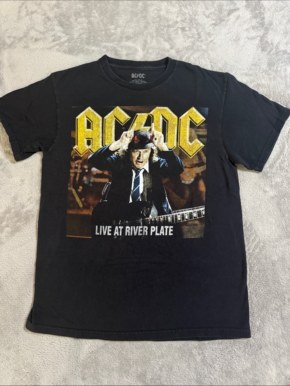 AC/DC Black Tee Live at River Plate